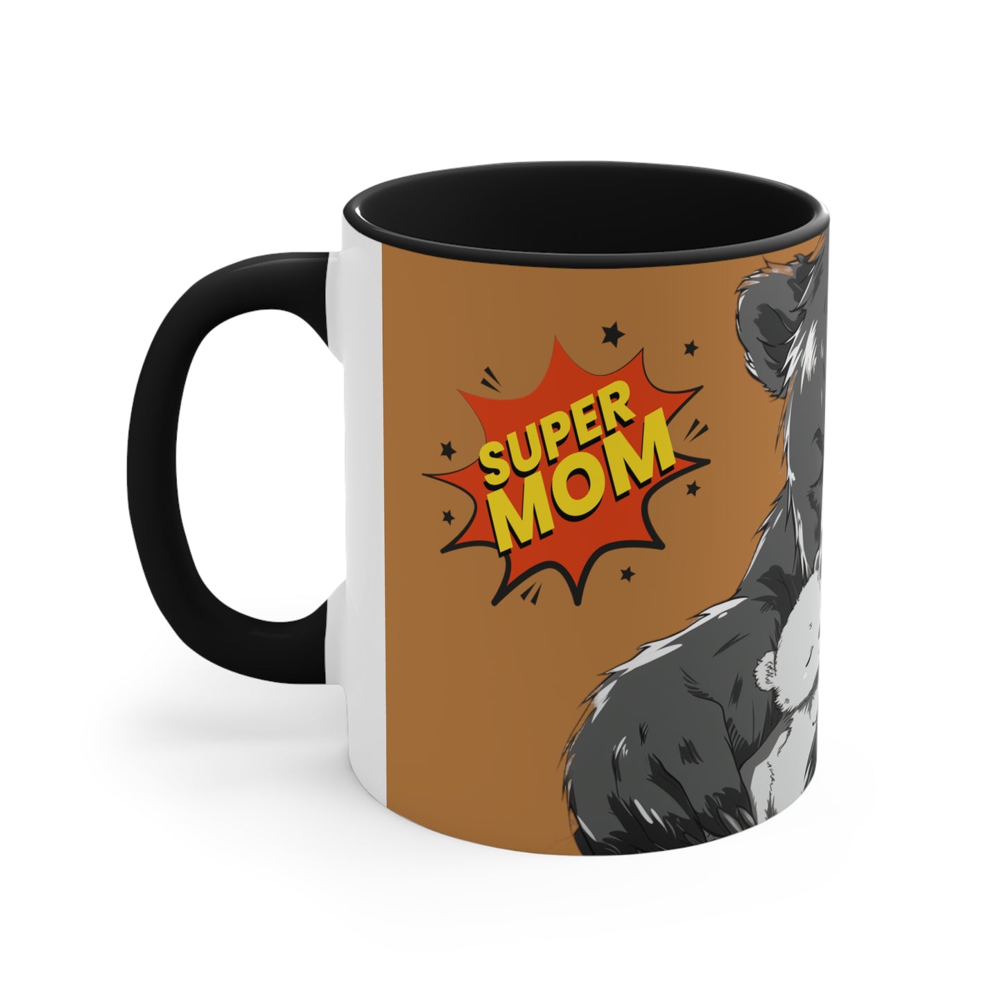 Super Momma Bear on Brown