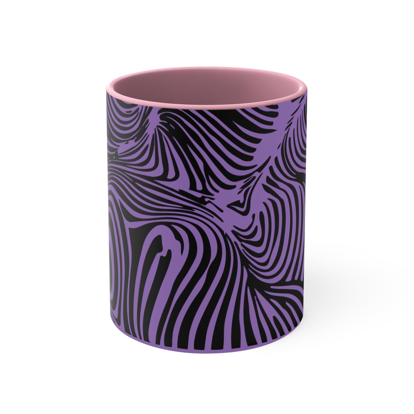 Zebra Swirl on Purple
