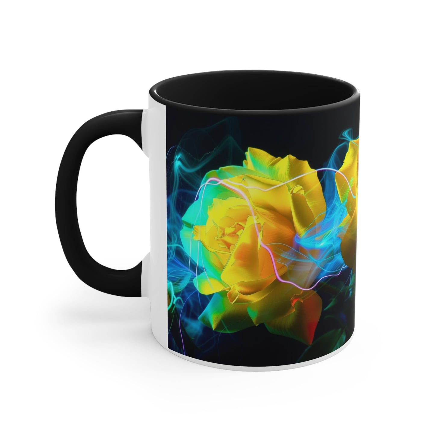 Light Painted Roses in Blue Electric