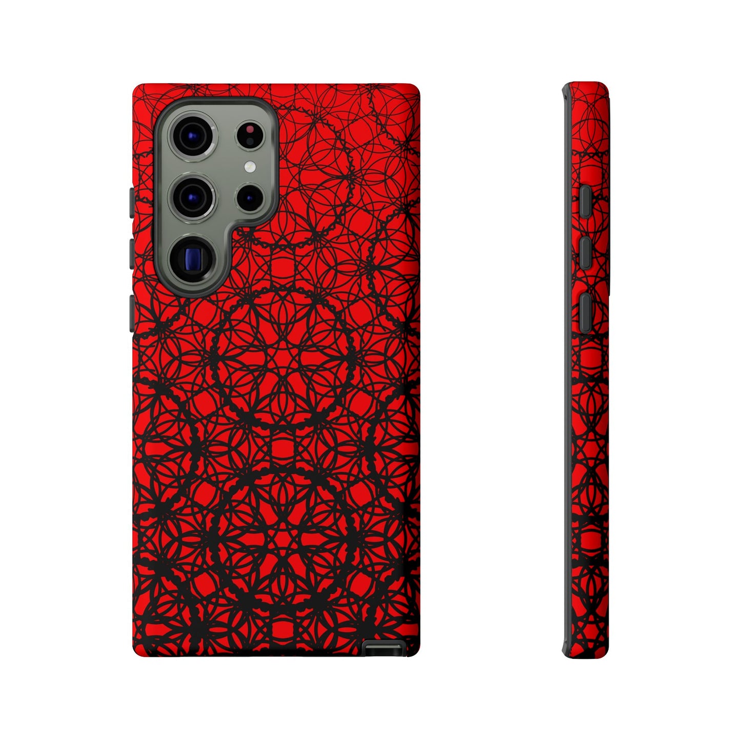 Vibrant Scarlet Fade Pattern - Samsung