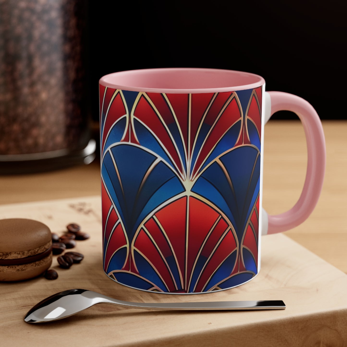 Art Deco in Red and Blue