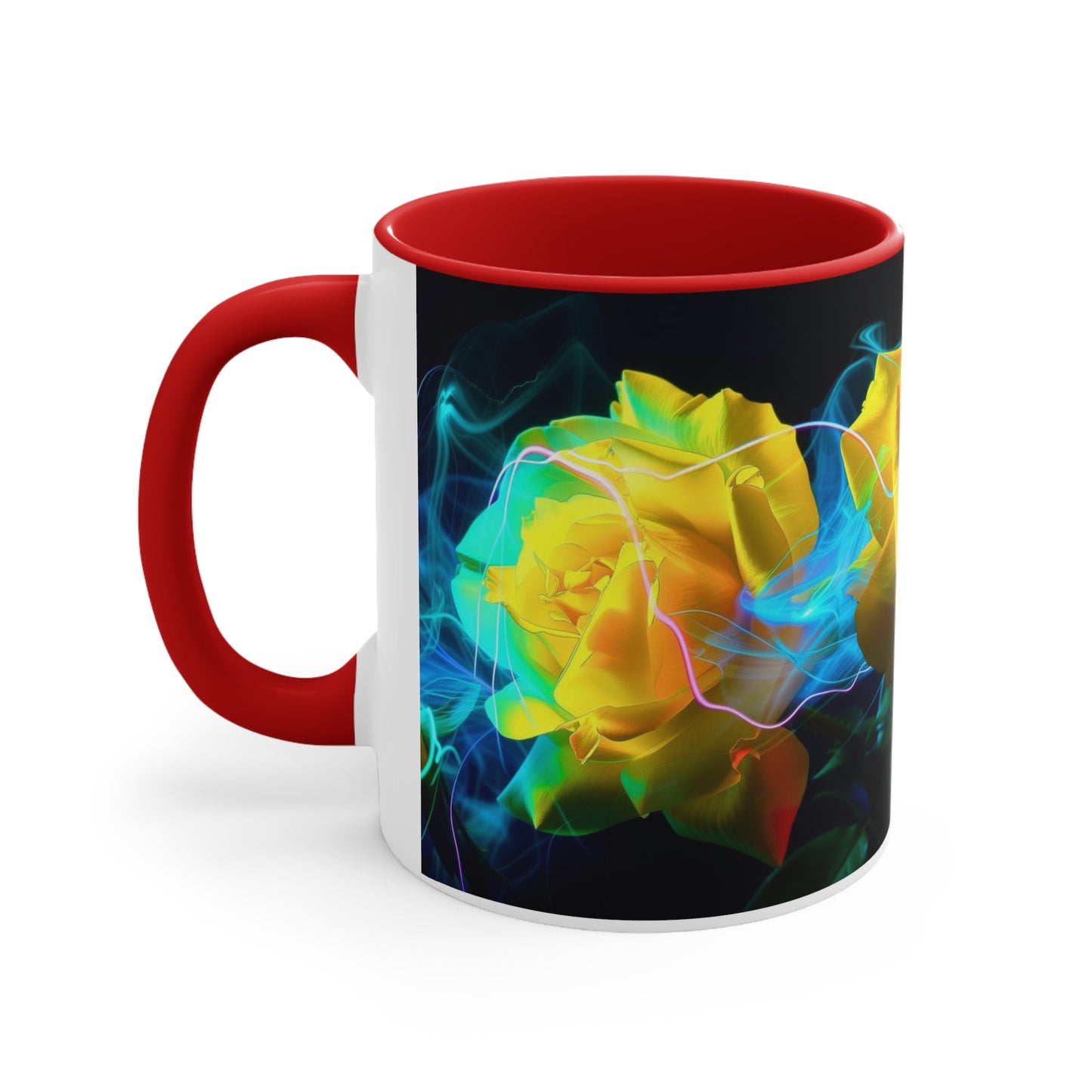 Light Painted Roses in Blue Electric