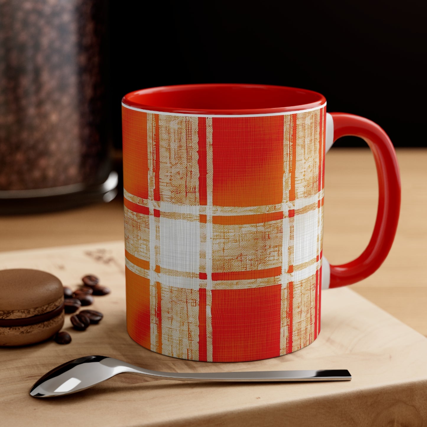 Plaid Orange