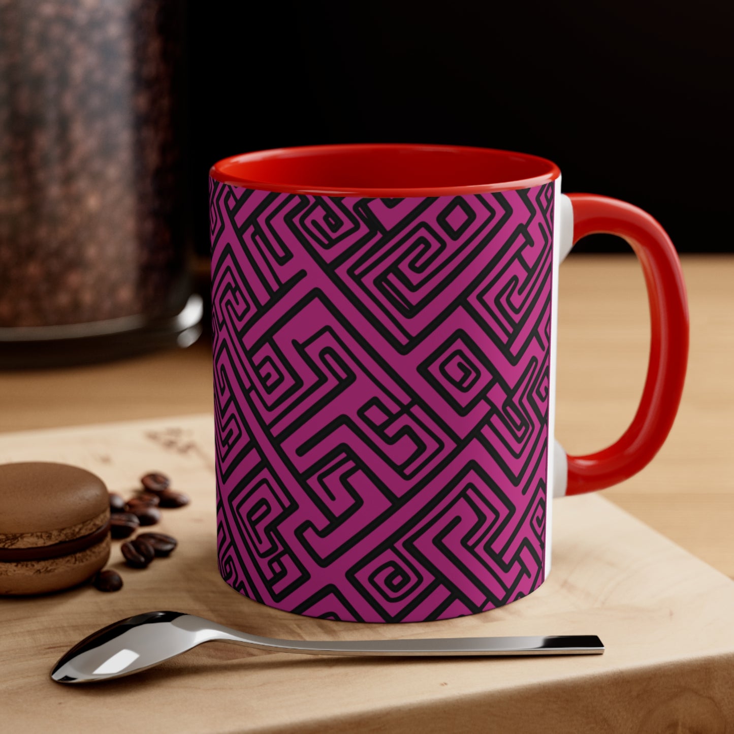 Geometric Hues on Pink