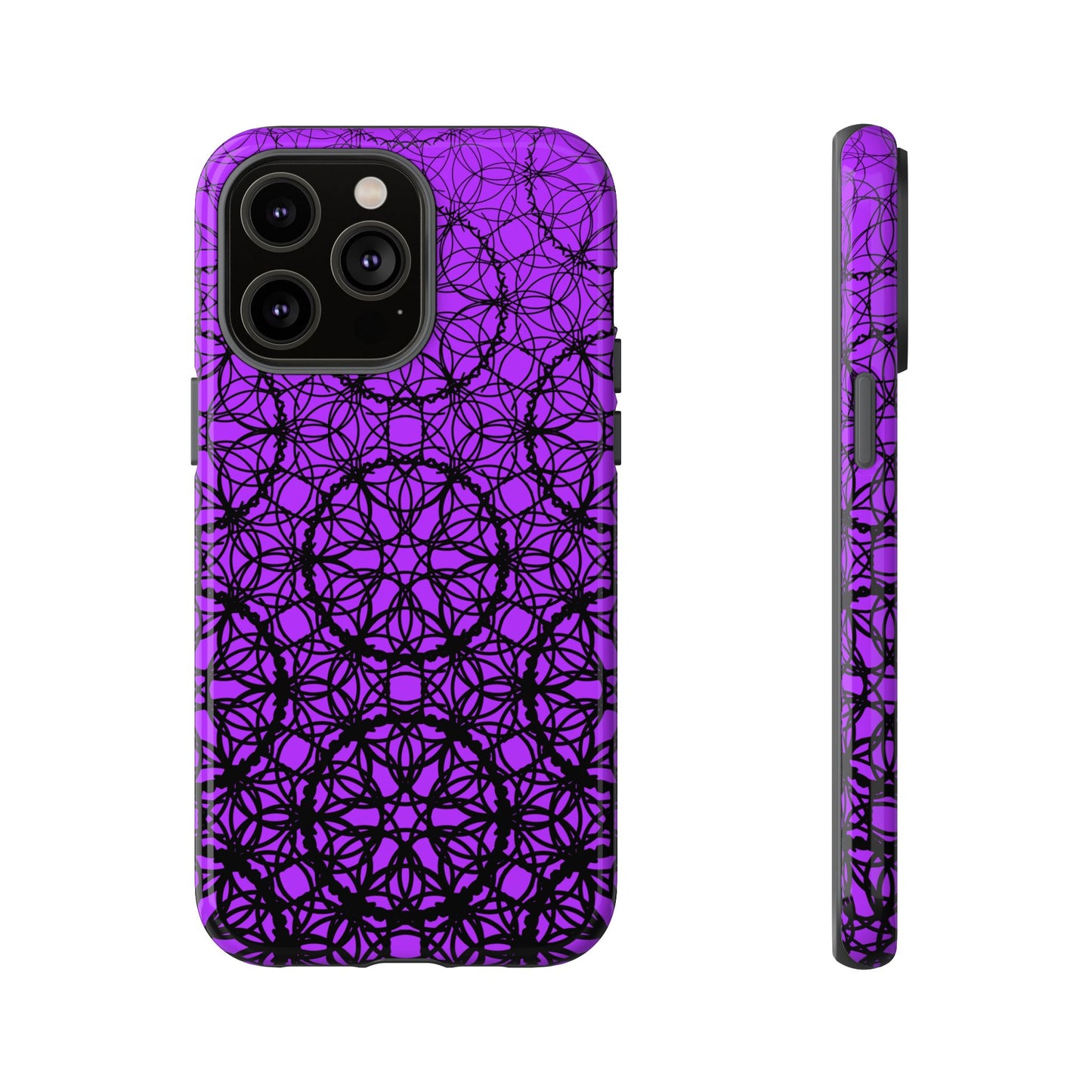 Vibrant and Bold Purple Fade Pattern