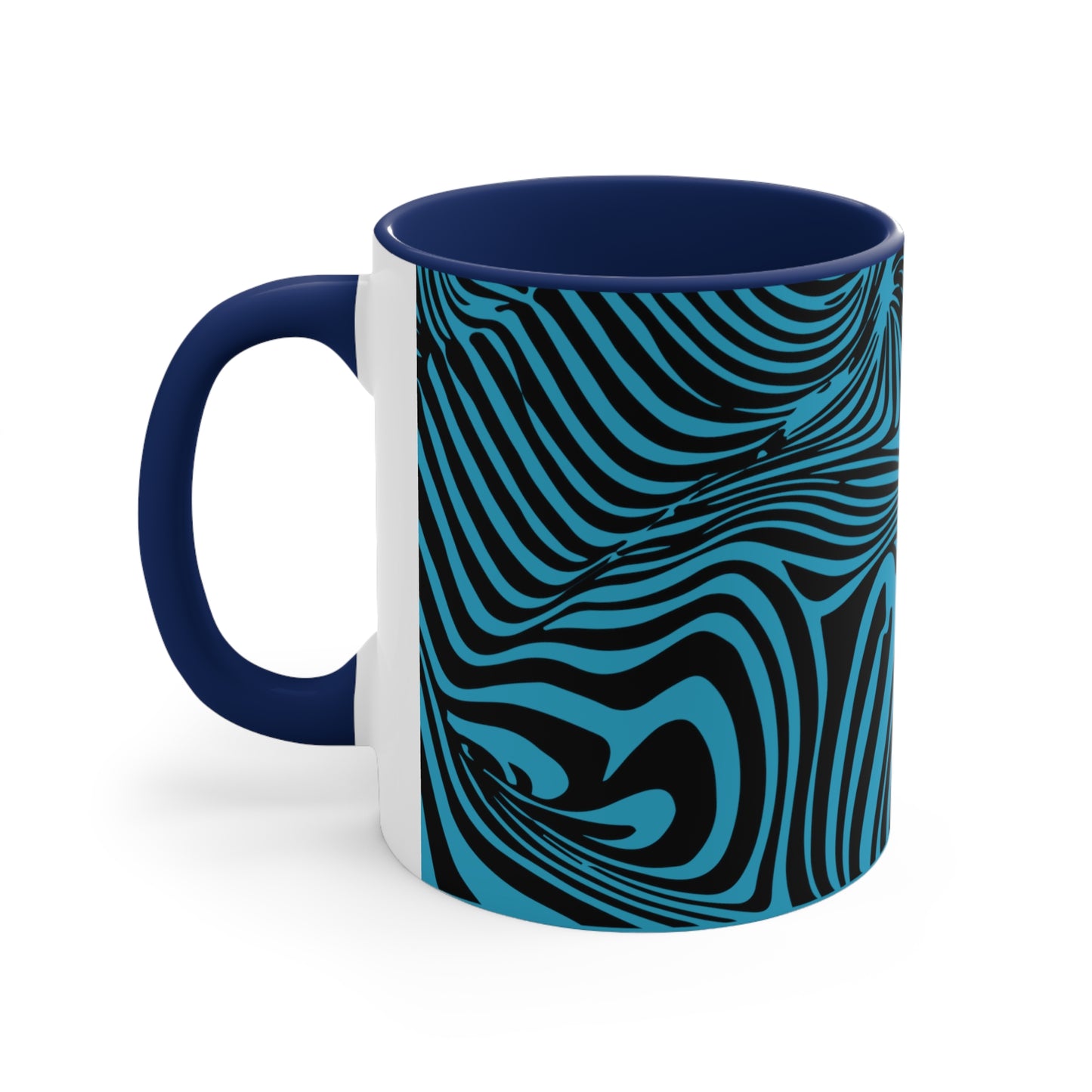 Zebra Swirl on Turquoise