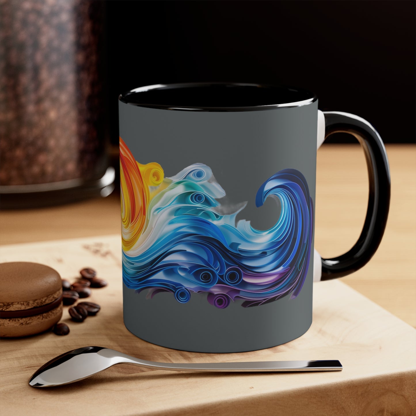 Riptide Quilling on Dark Gray
