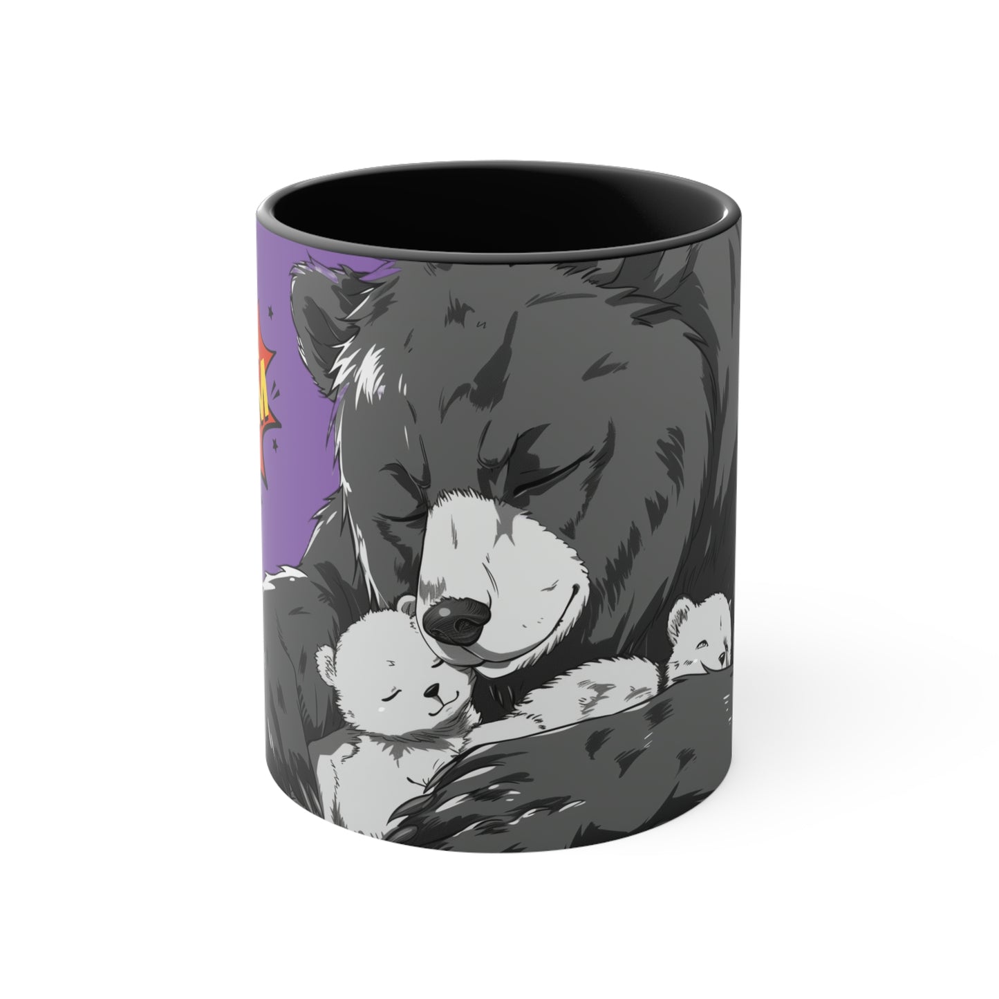 Super Momma Bear on Purple