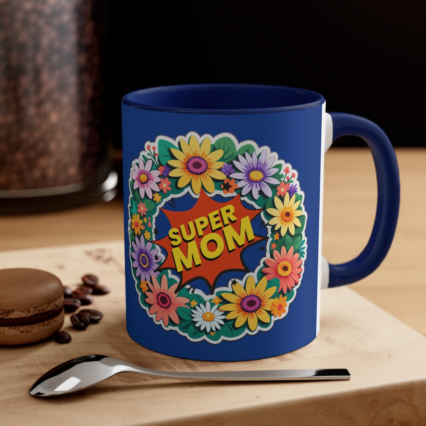 Super Mom on Blue