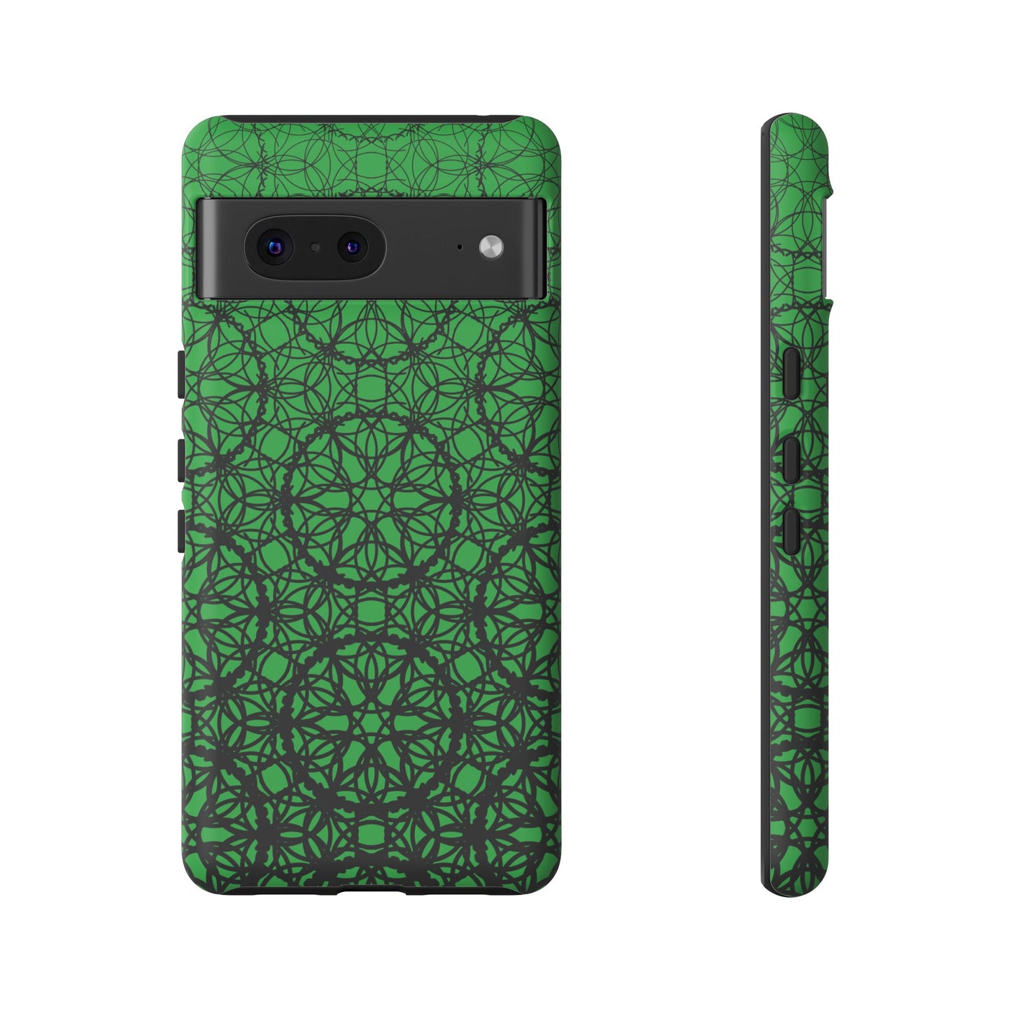 Vibrant Emerald Fade Pattern - Pixel