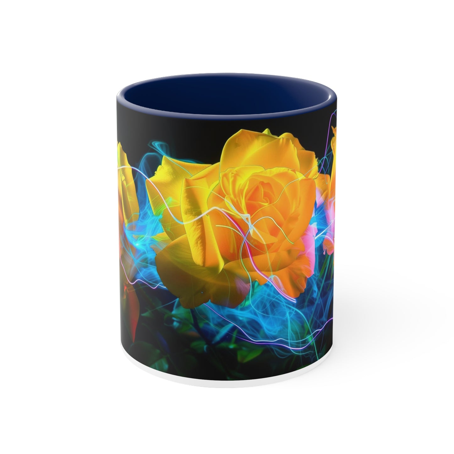 Light Painted Roses in Blue Electric