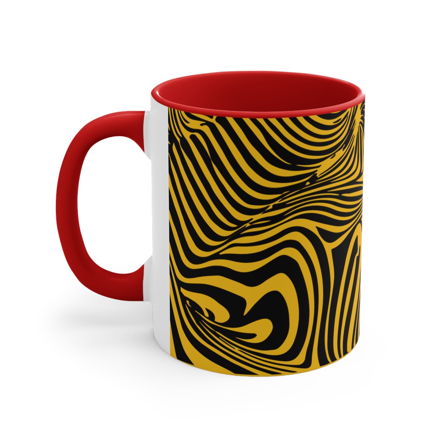 Zebra Swirl on Yellow