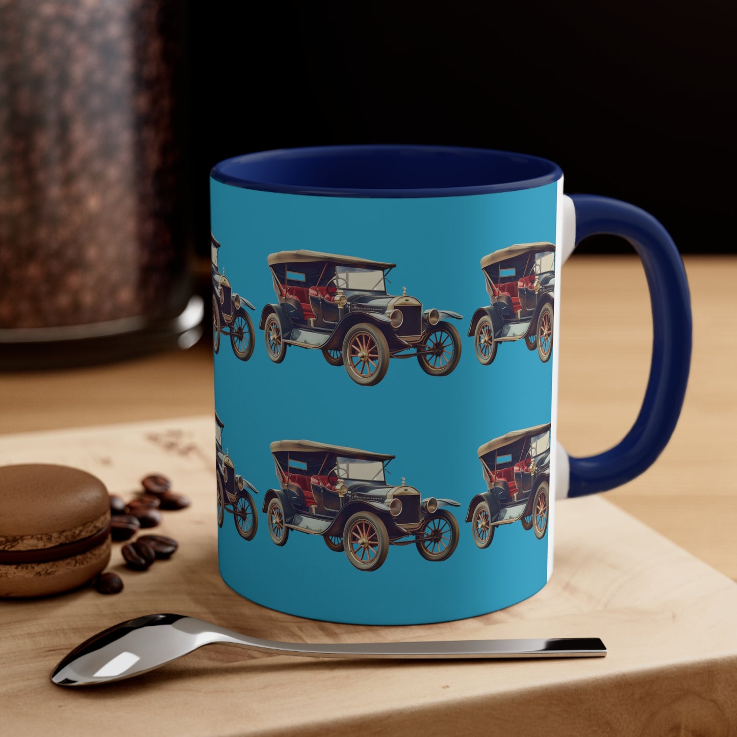 Classic Car on Turquoise