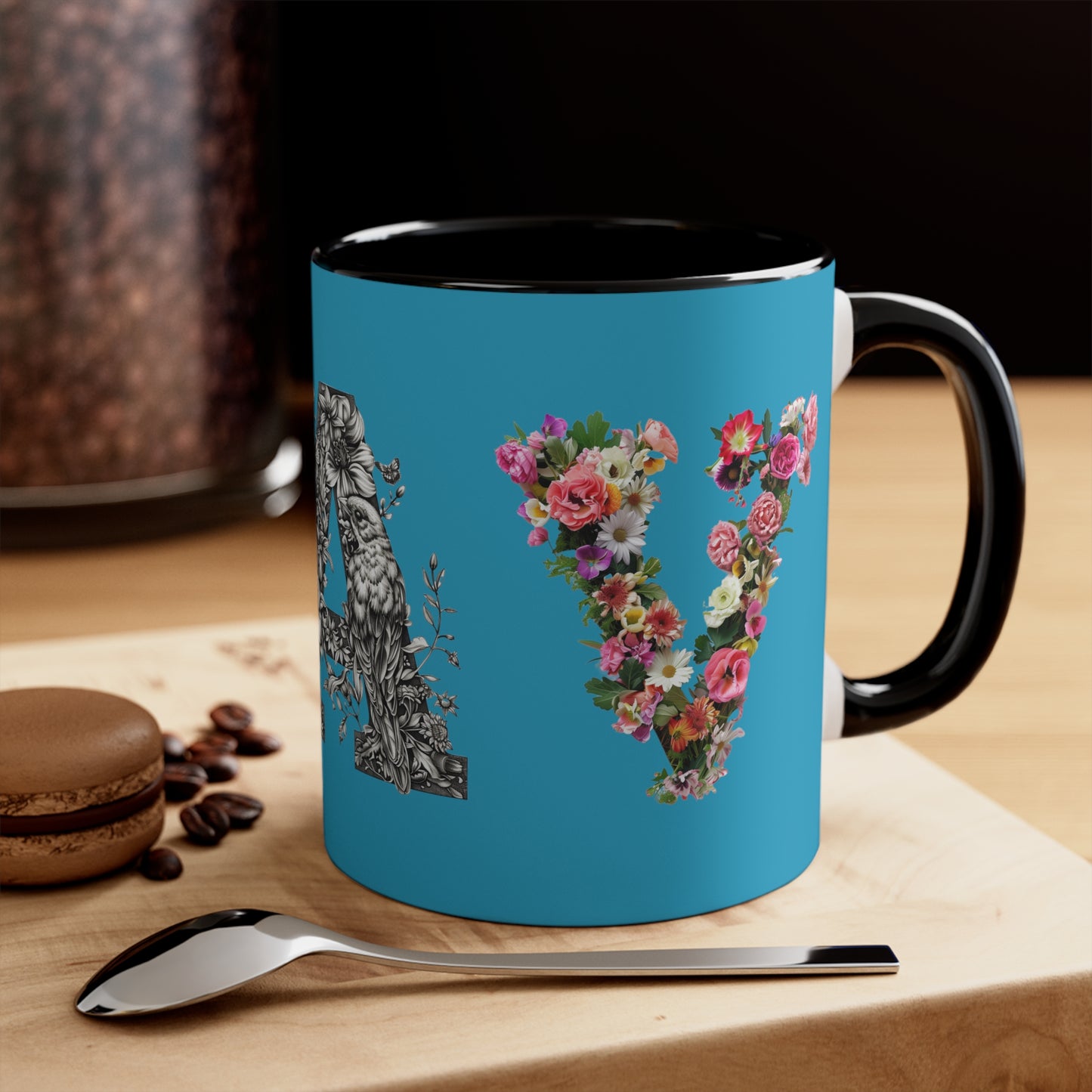 SAV Floral Turquoise/ Black