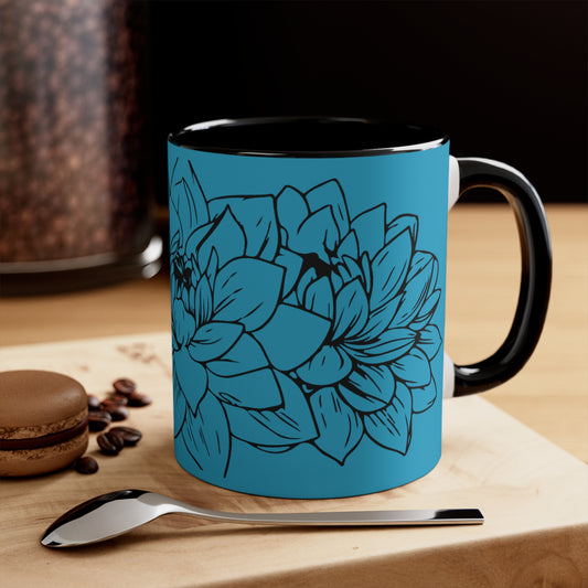 Gardenias on Turquoise
