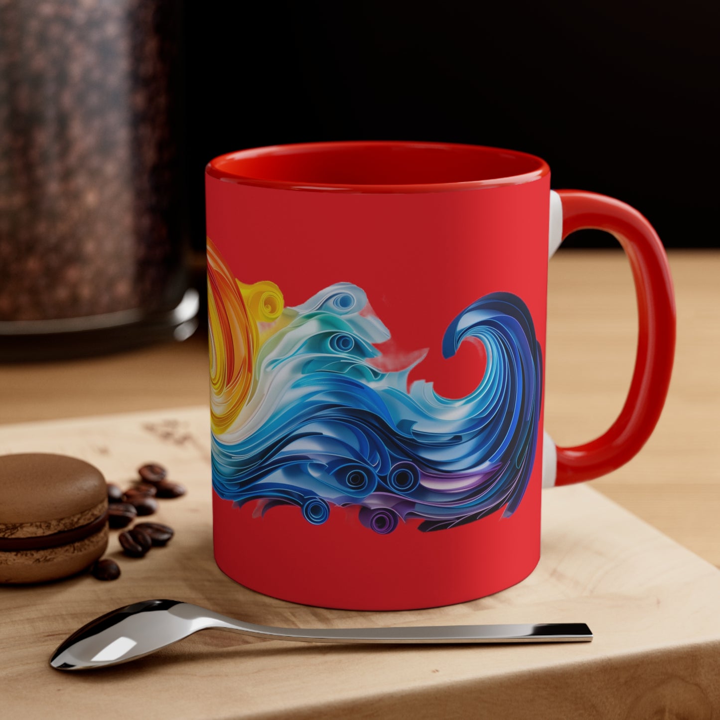 Riptide Quilling on Red