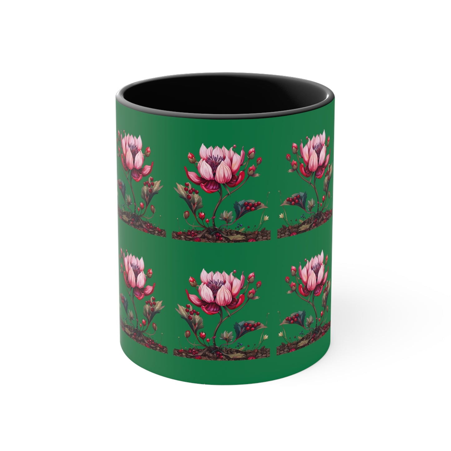 Pink Magnolia on Green