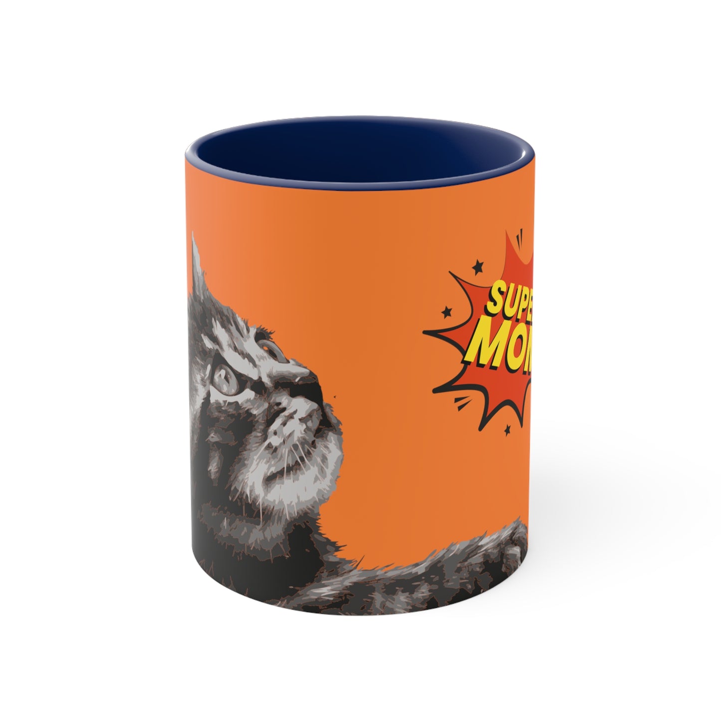 Super Cat Mom on Orange