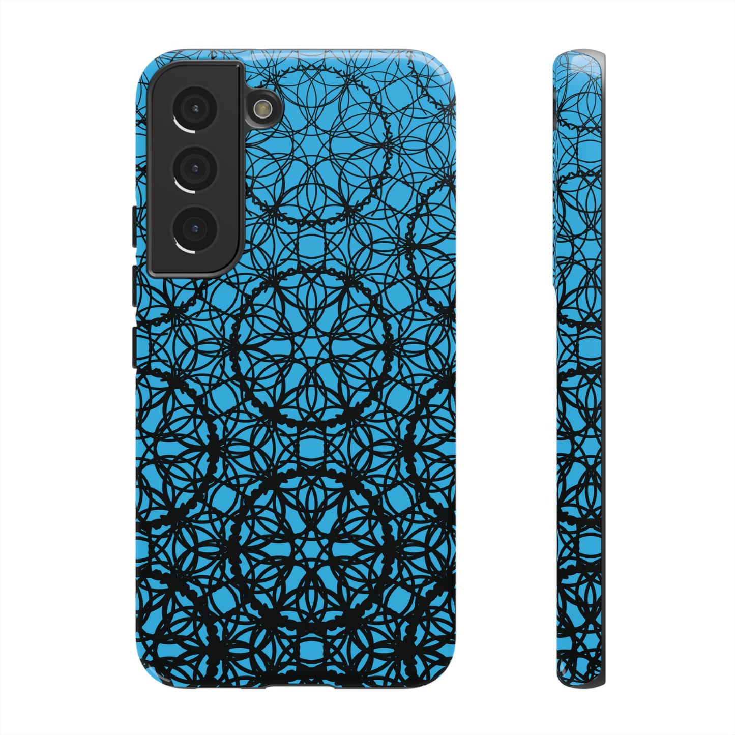 Vibrant Blue Fade Pattern - Samsung