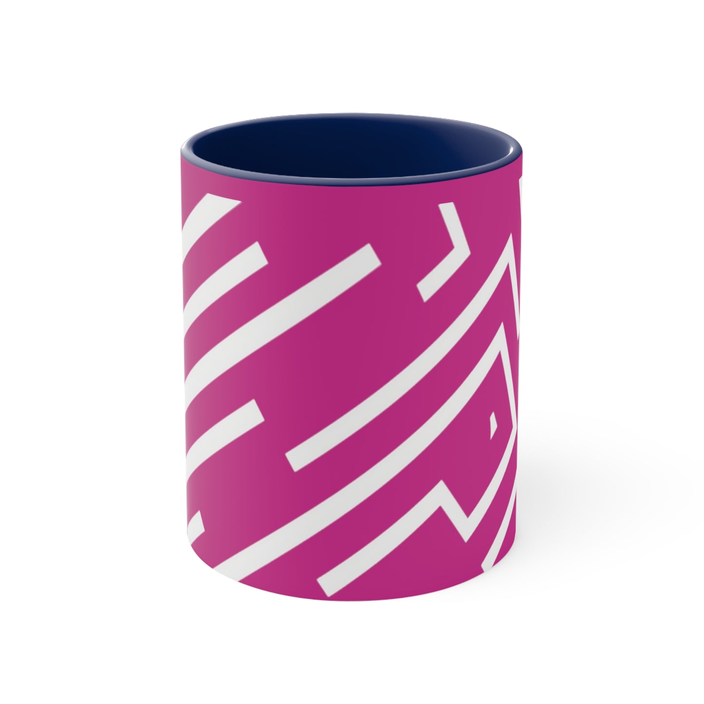 Simple Geo Stripe on Pink