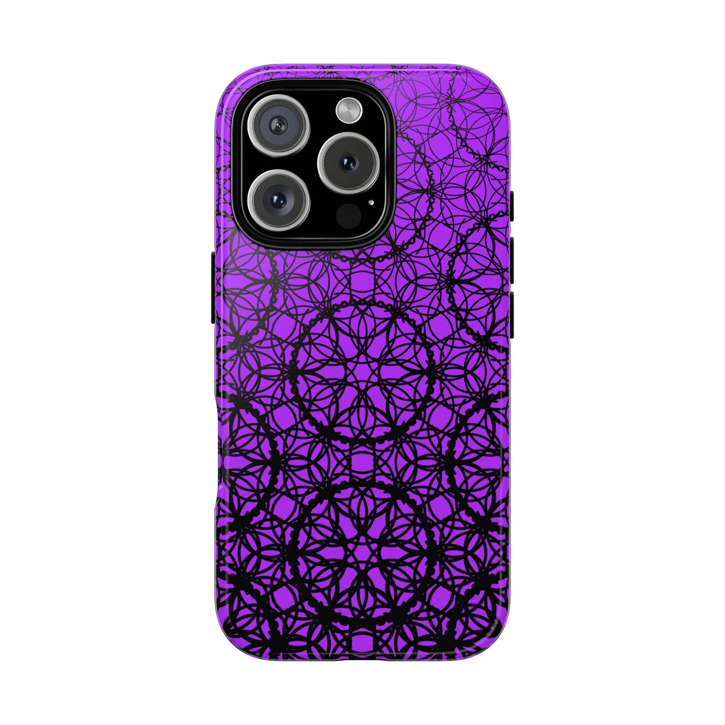 Vibrant and Bold Purple Fade Pattern