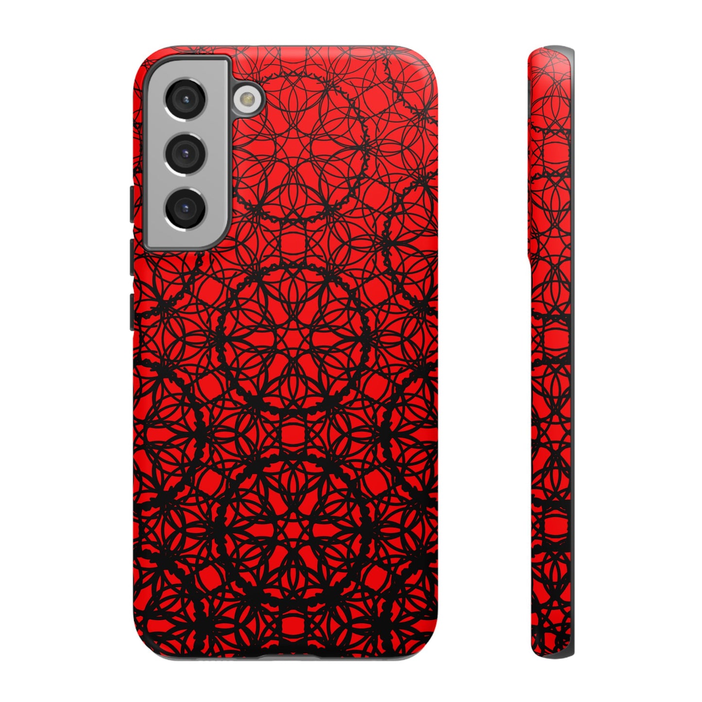 Vibrant Scarlet Fade Pattern - Samsung