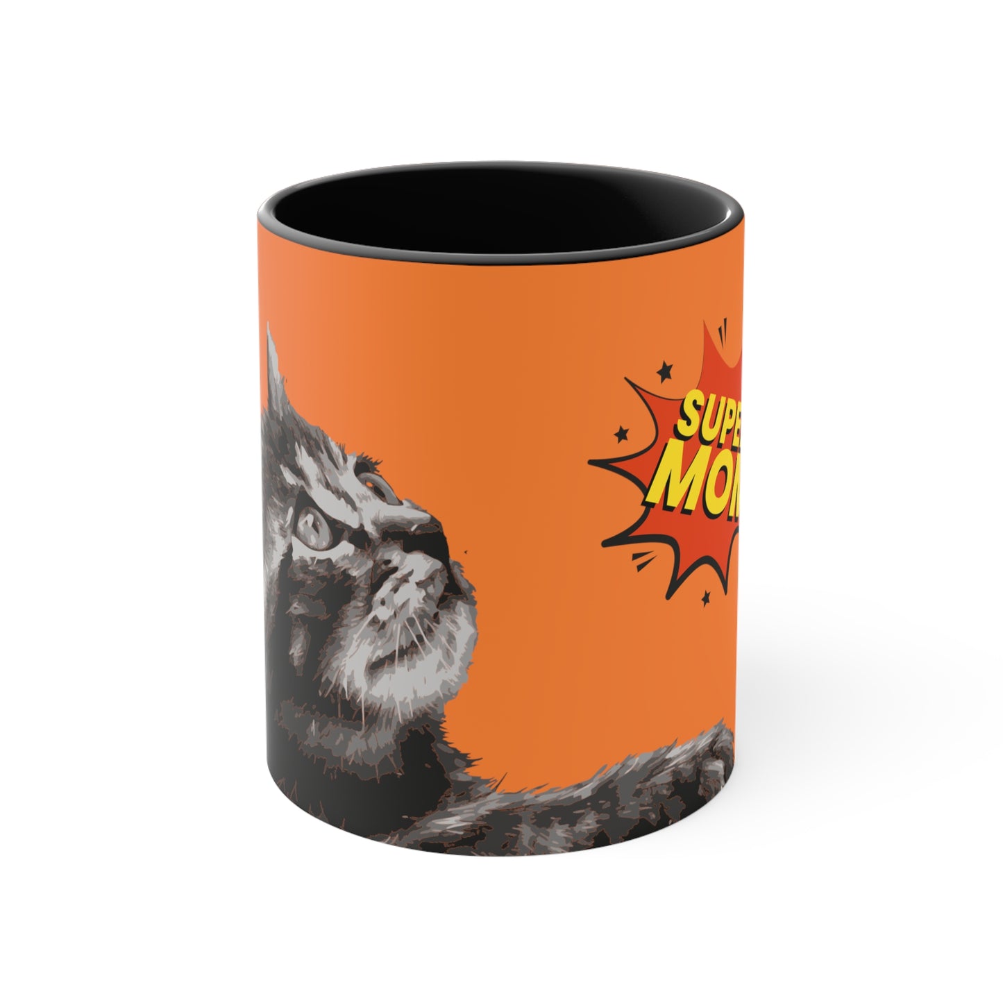Super Cat Mom on Orange
