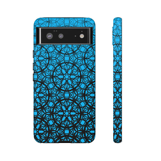 Vibrant Blue Fade Pattern - Pixel