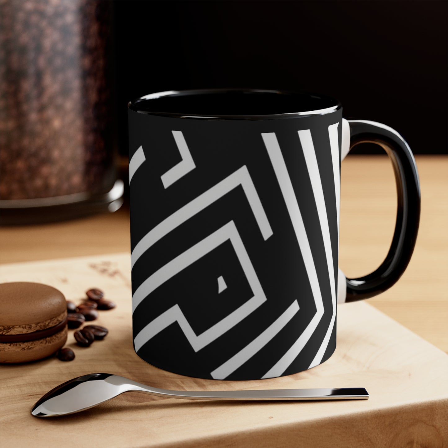 Simple Geo Stripe on Black