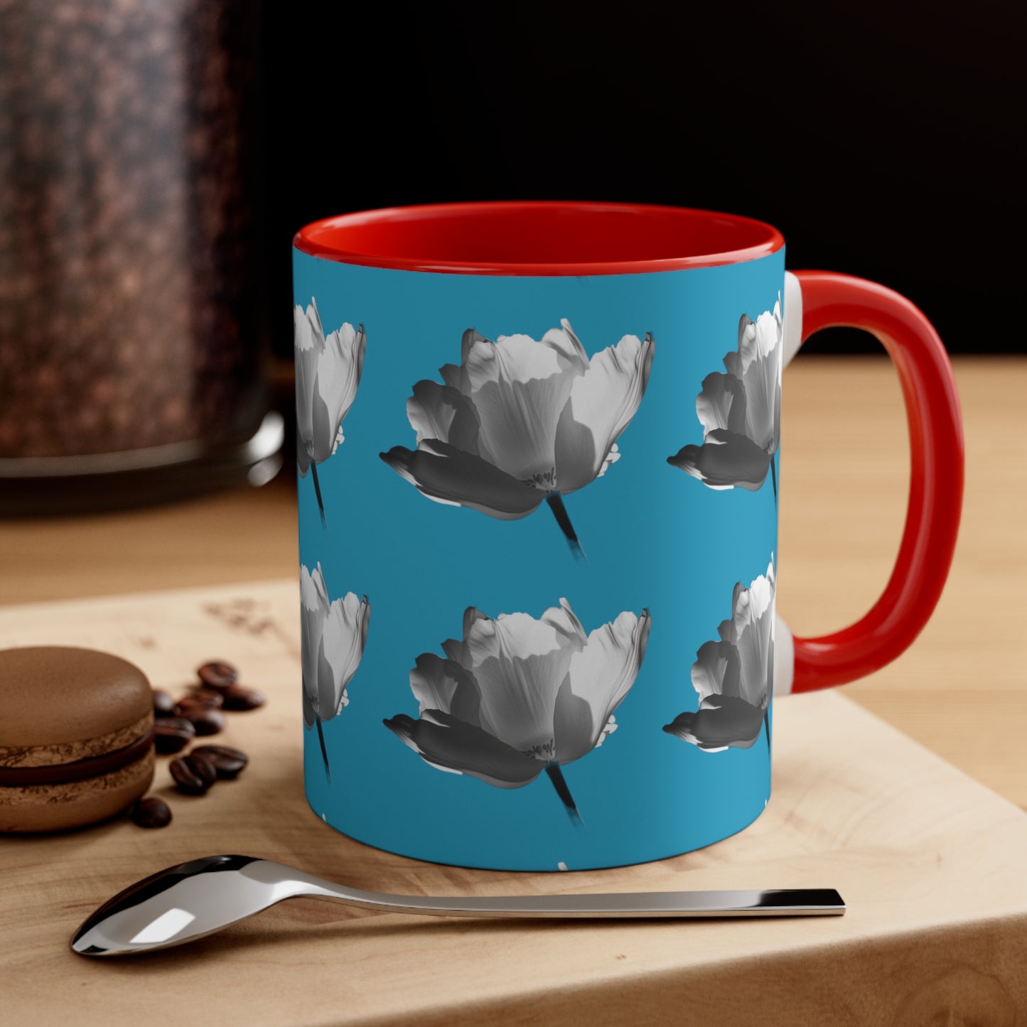 Cloud Rose on Turquoise