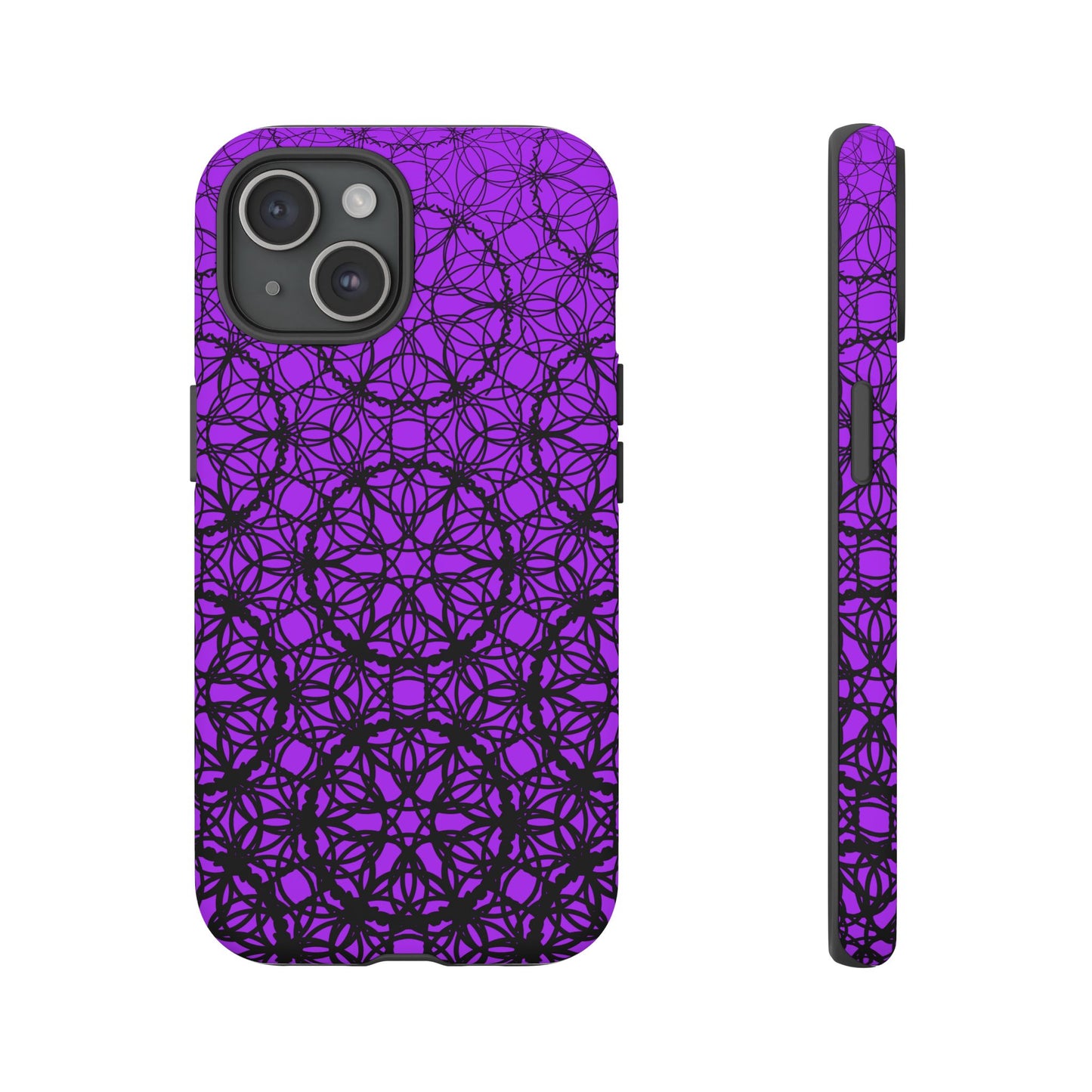 Vibrant and Bold Purple Fade Pattern