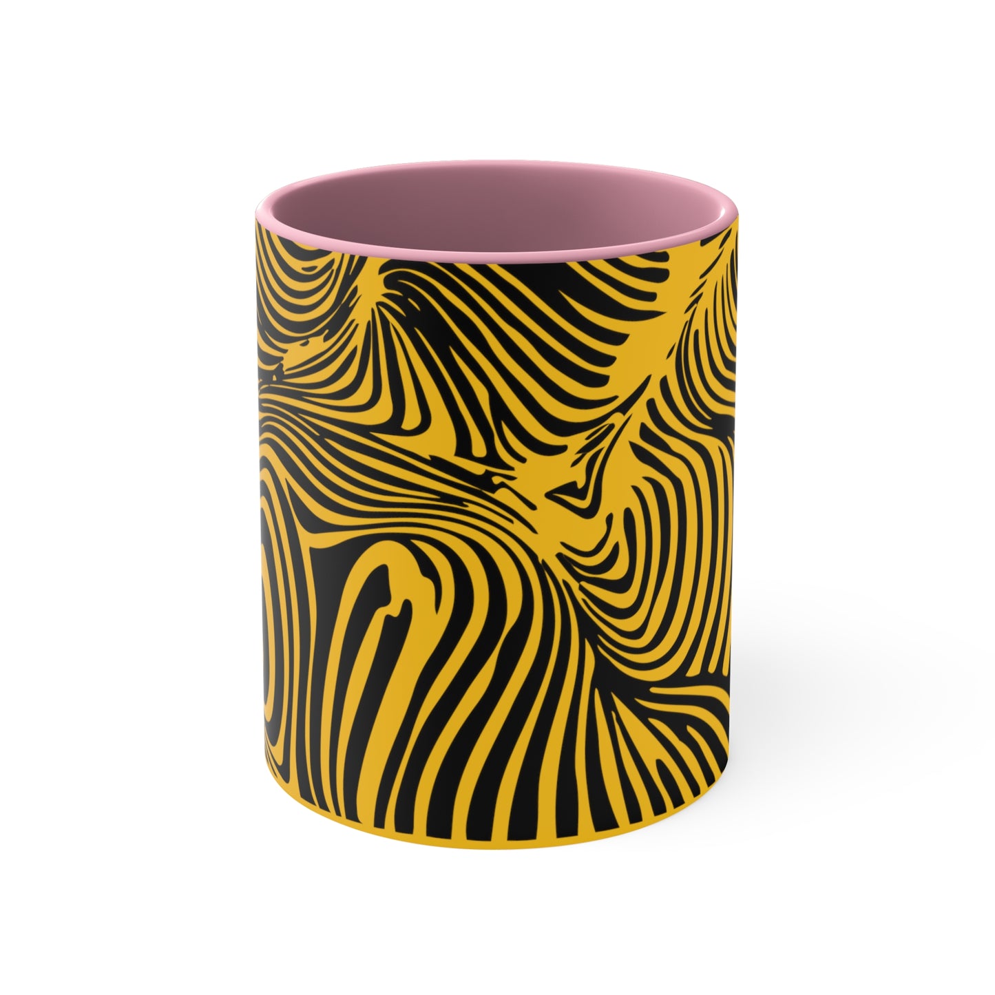 Zebra Swirl on Yellow