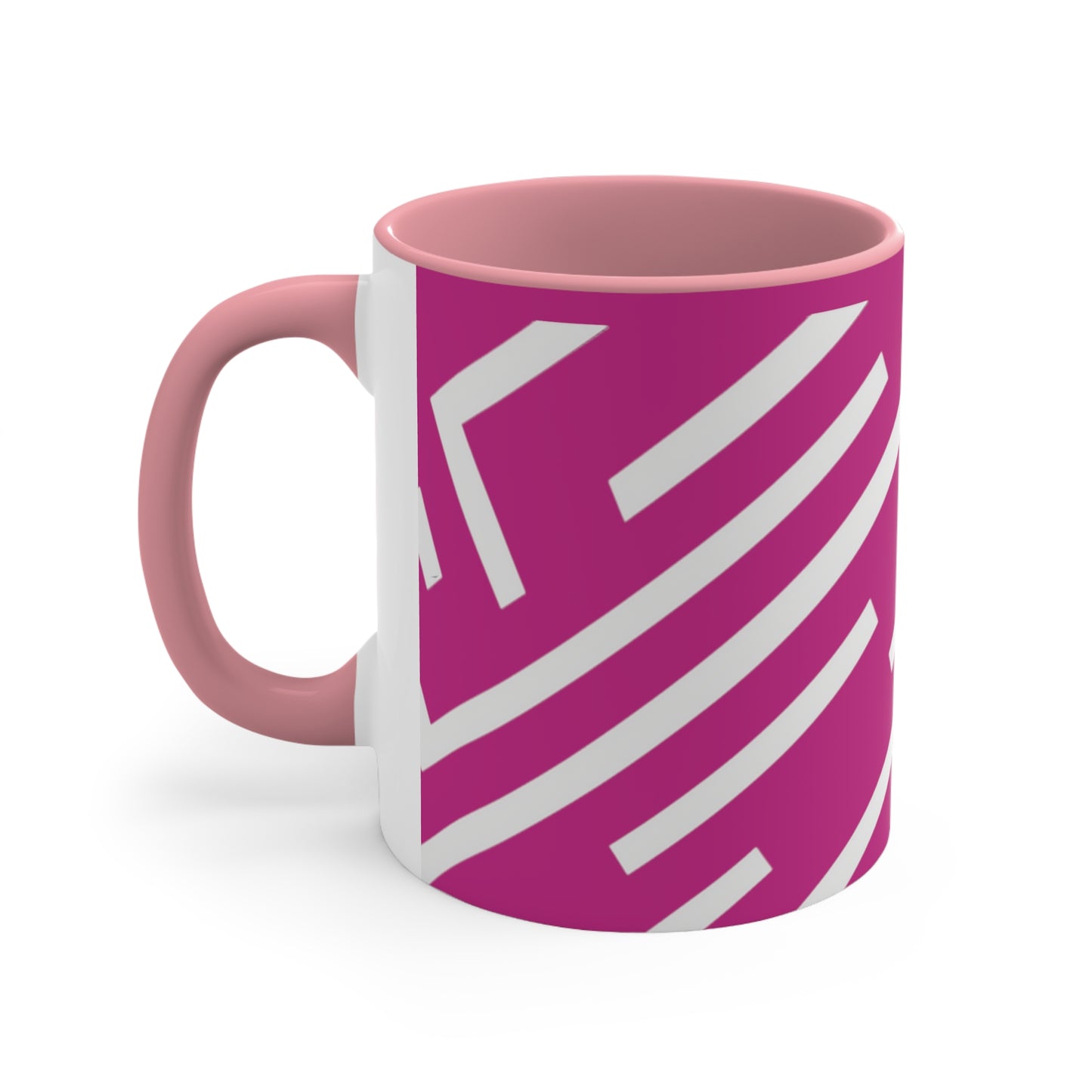 Simple Geo Stripe on Pink