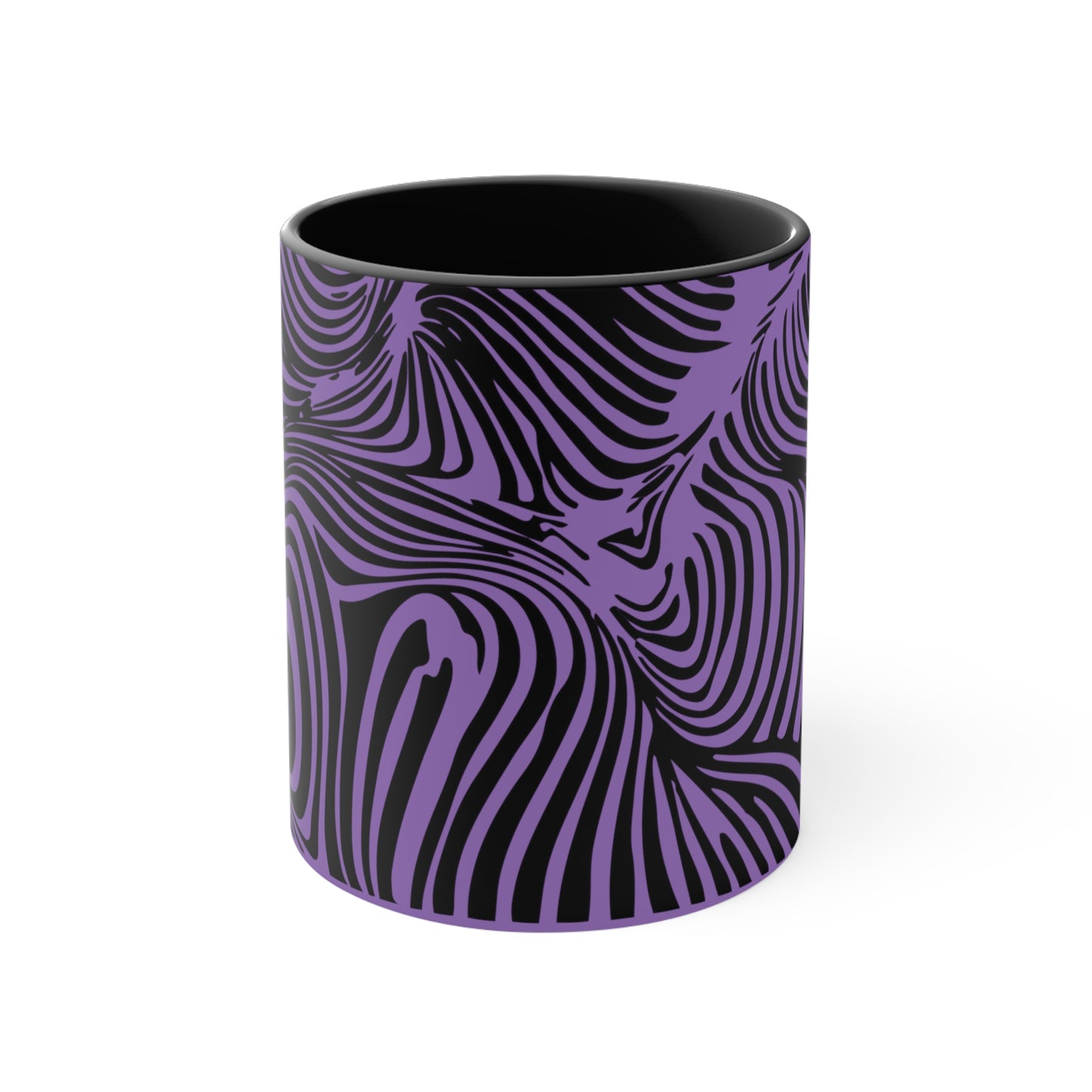 Zebra Swirl on Purple