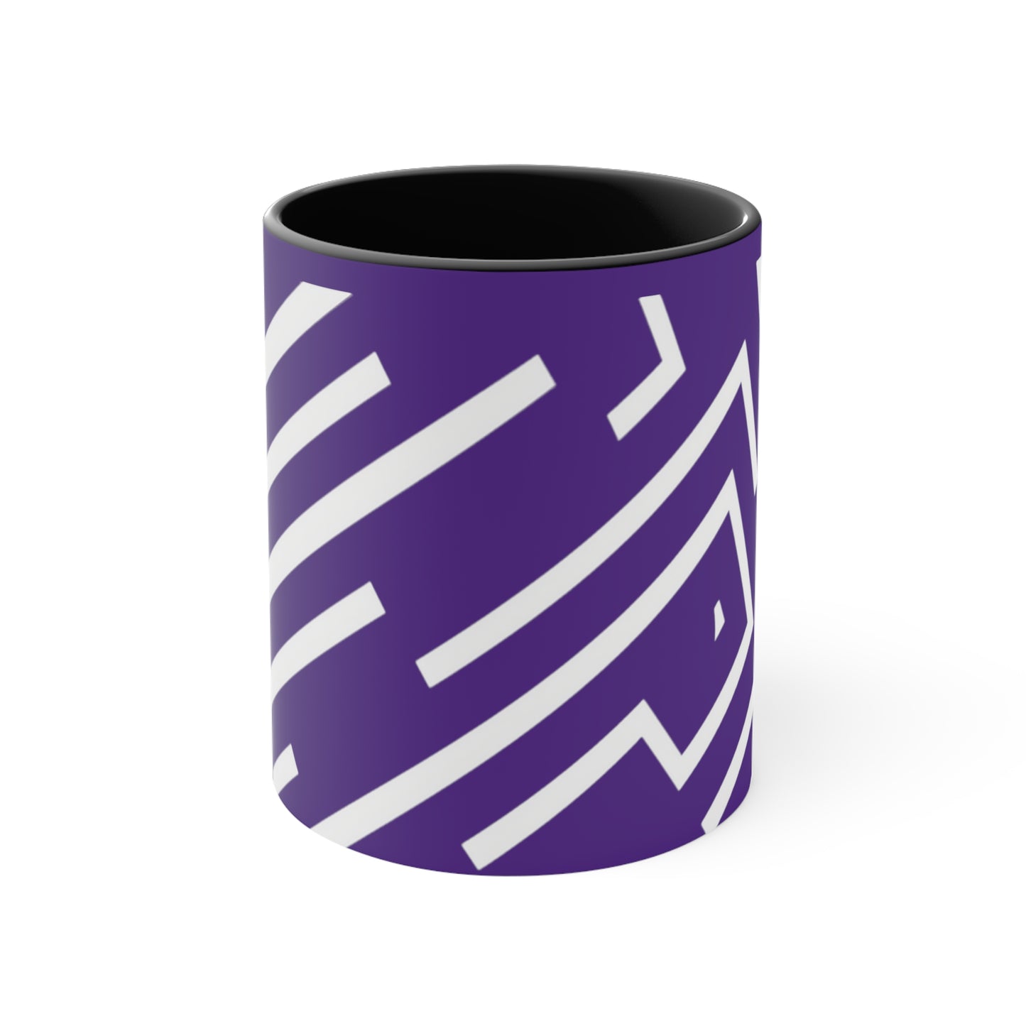 Simple Geo Stripe on Purple