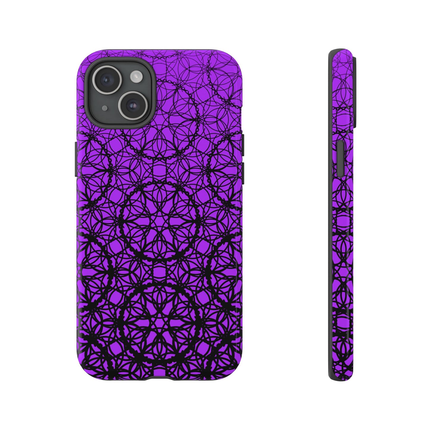 Vibrant and Bold Purple Fade Pattern