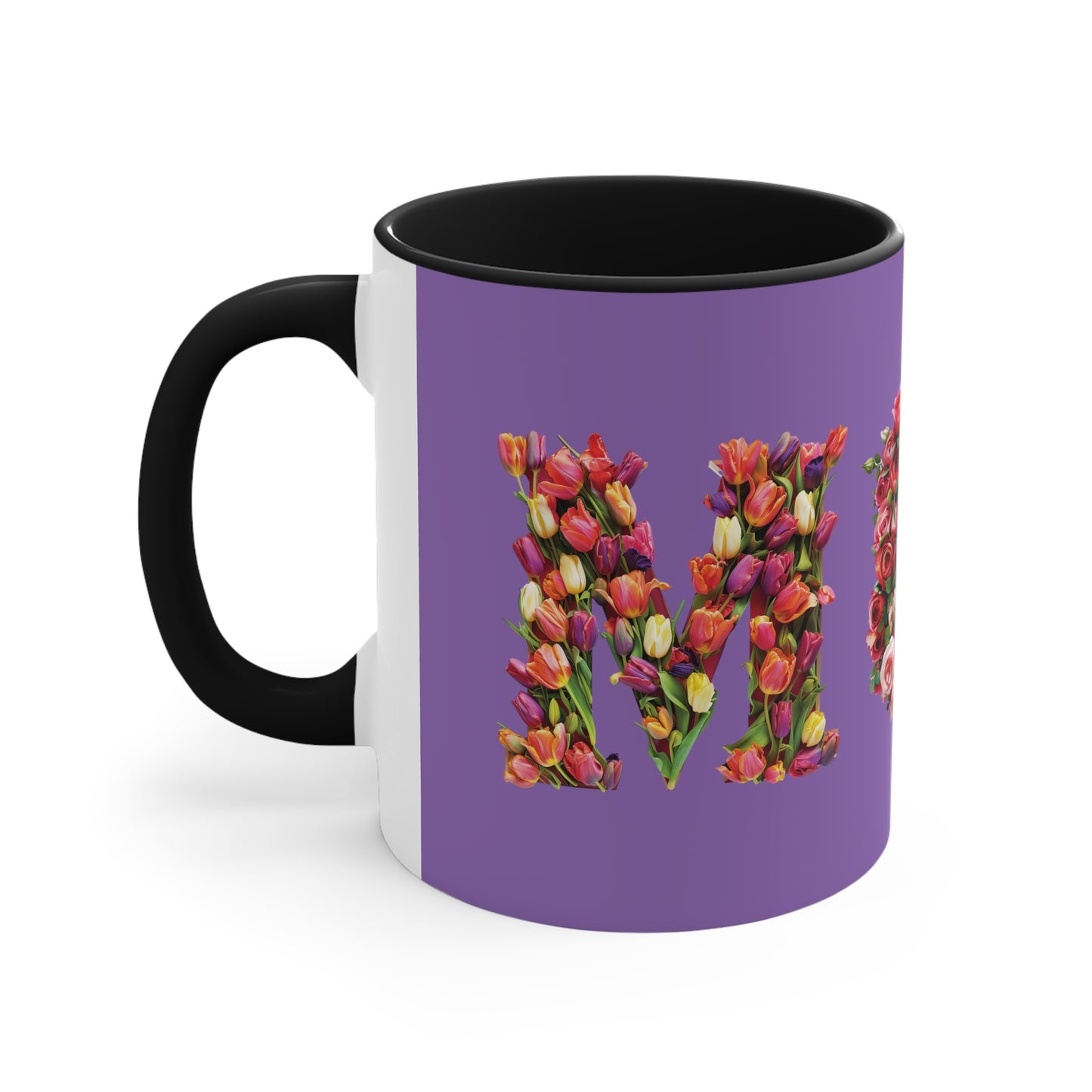 Mom Tulips on Purple