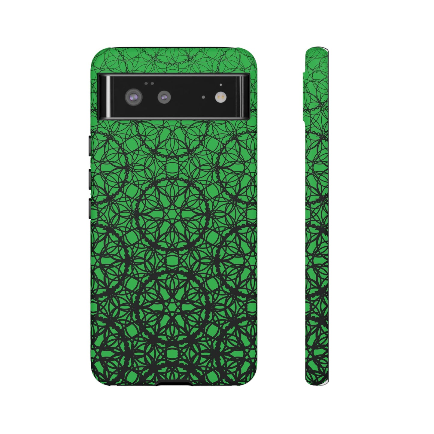 Vibrant Emerald Fade Pattern - Pixel