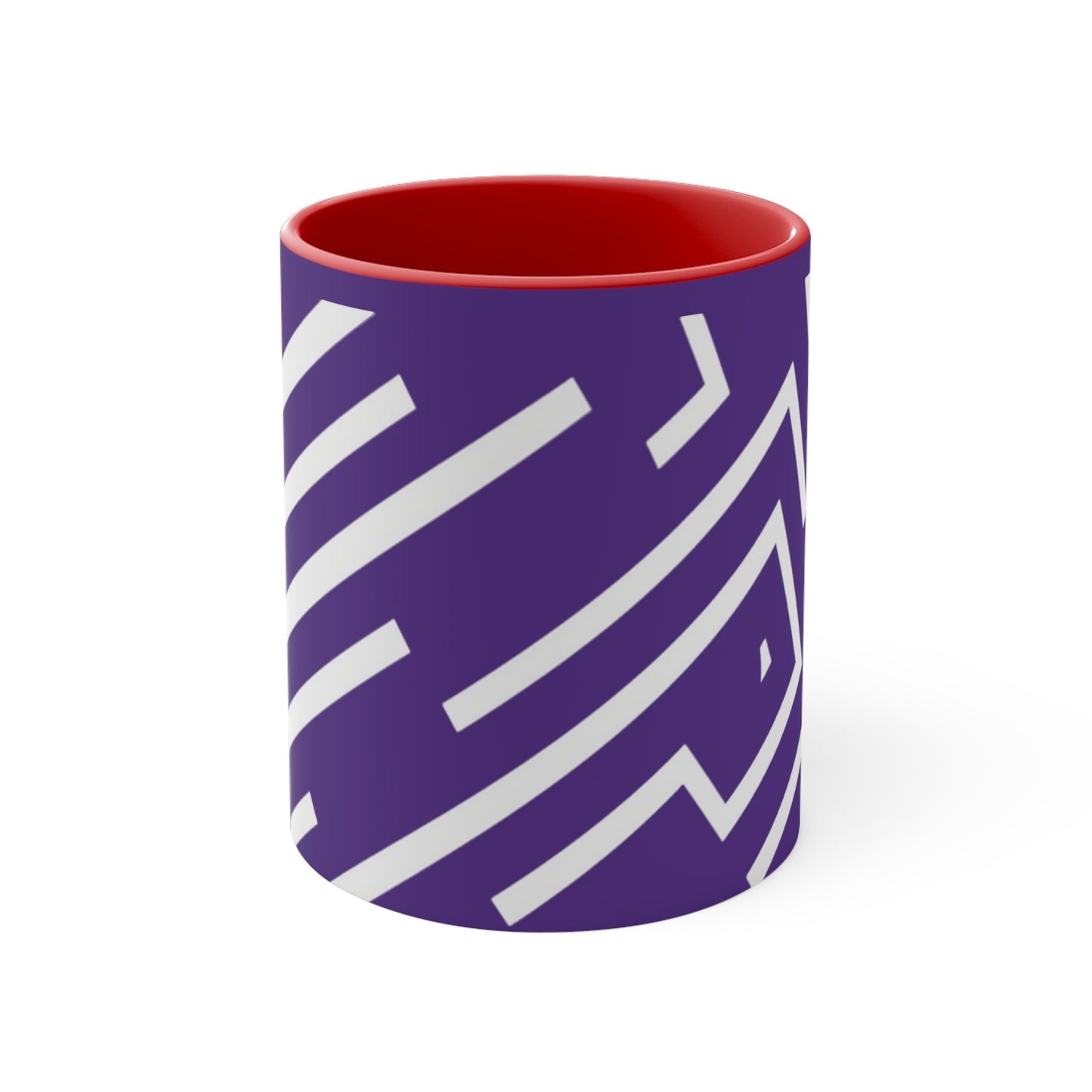 Simple Geo Stripe on Purple