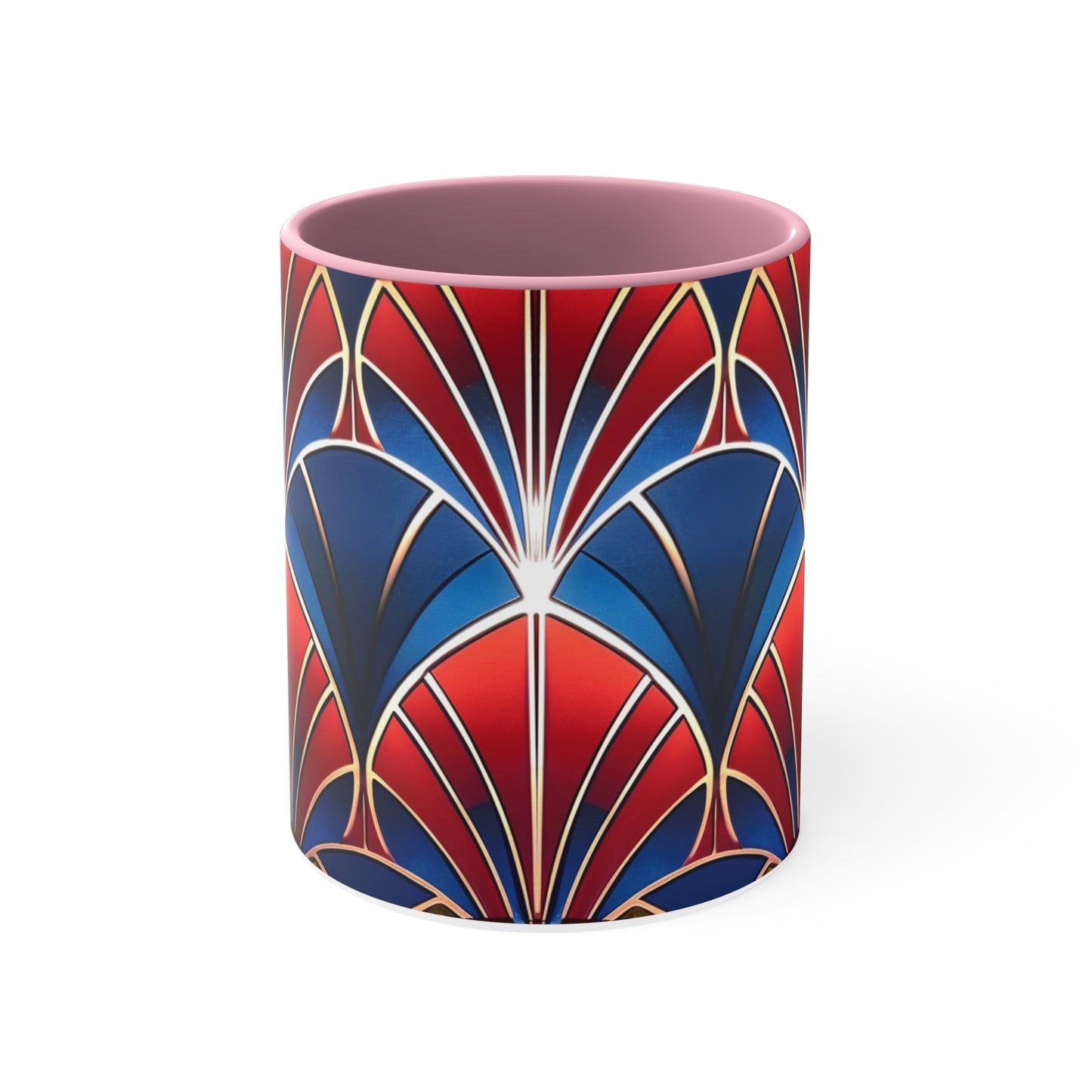 Art Deco in Red and Blue