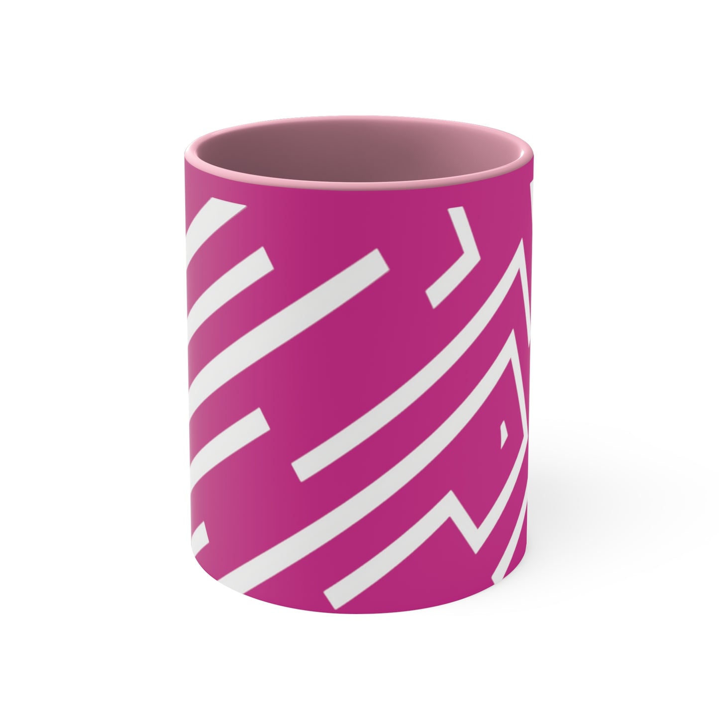 Simple Geo Stripe on Pink