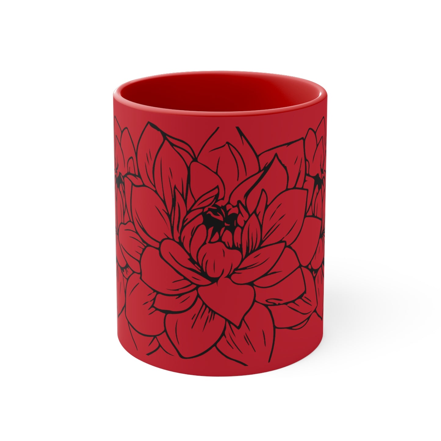 Gardenias on Red
