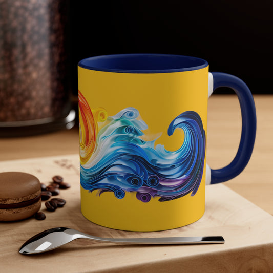 Riptide Quilling on Yellow