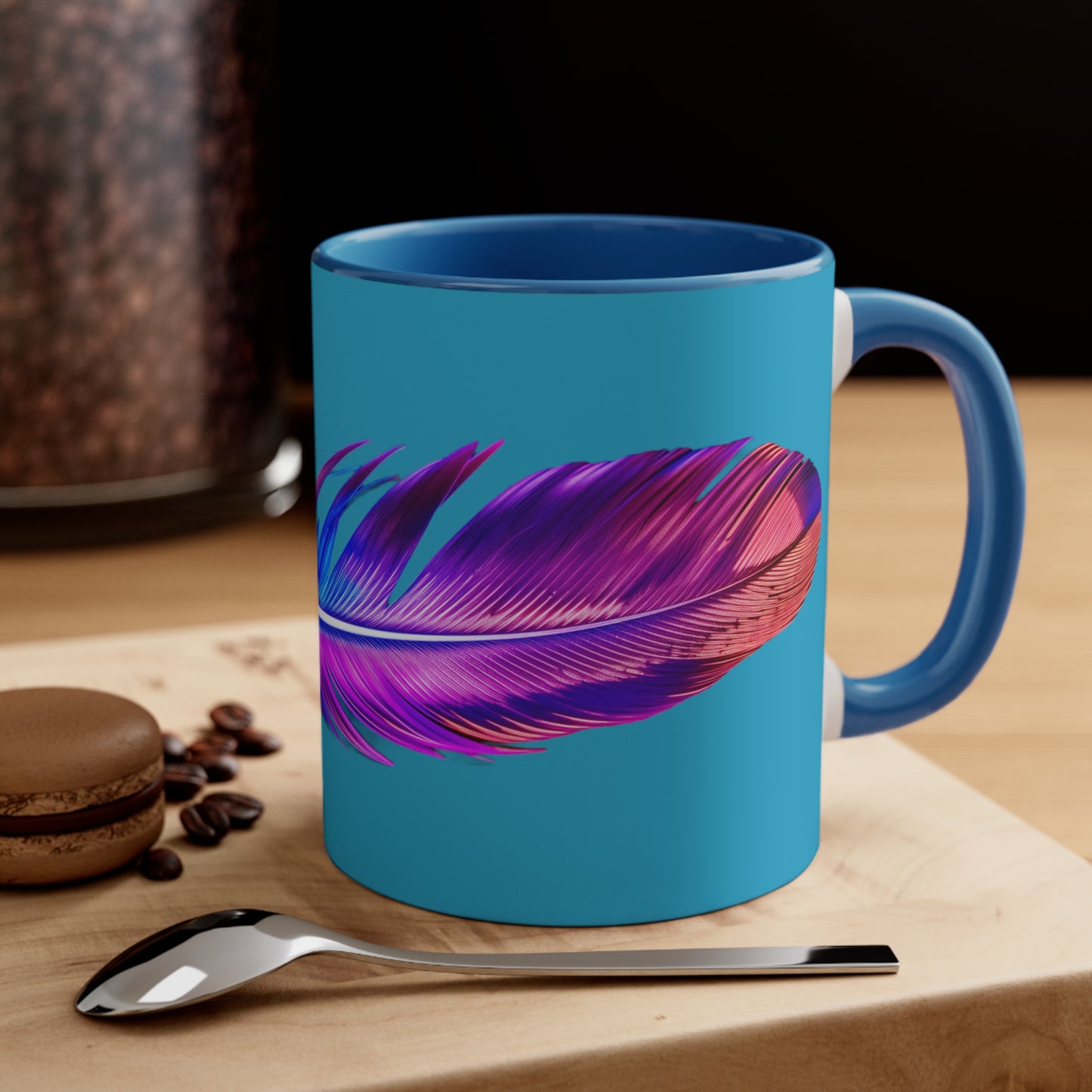Quill of Strength on Turquoise/ Blue