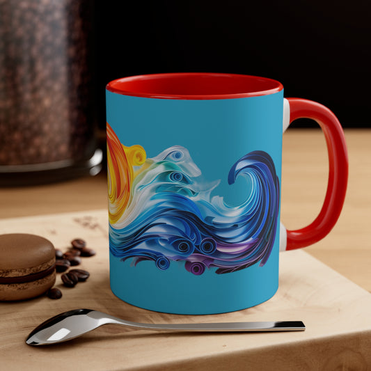 Riptide Quilling on Turquoise