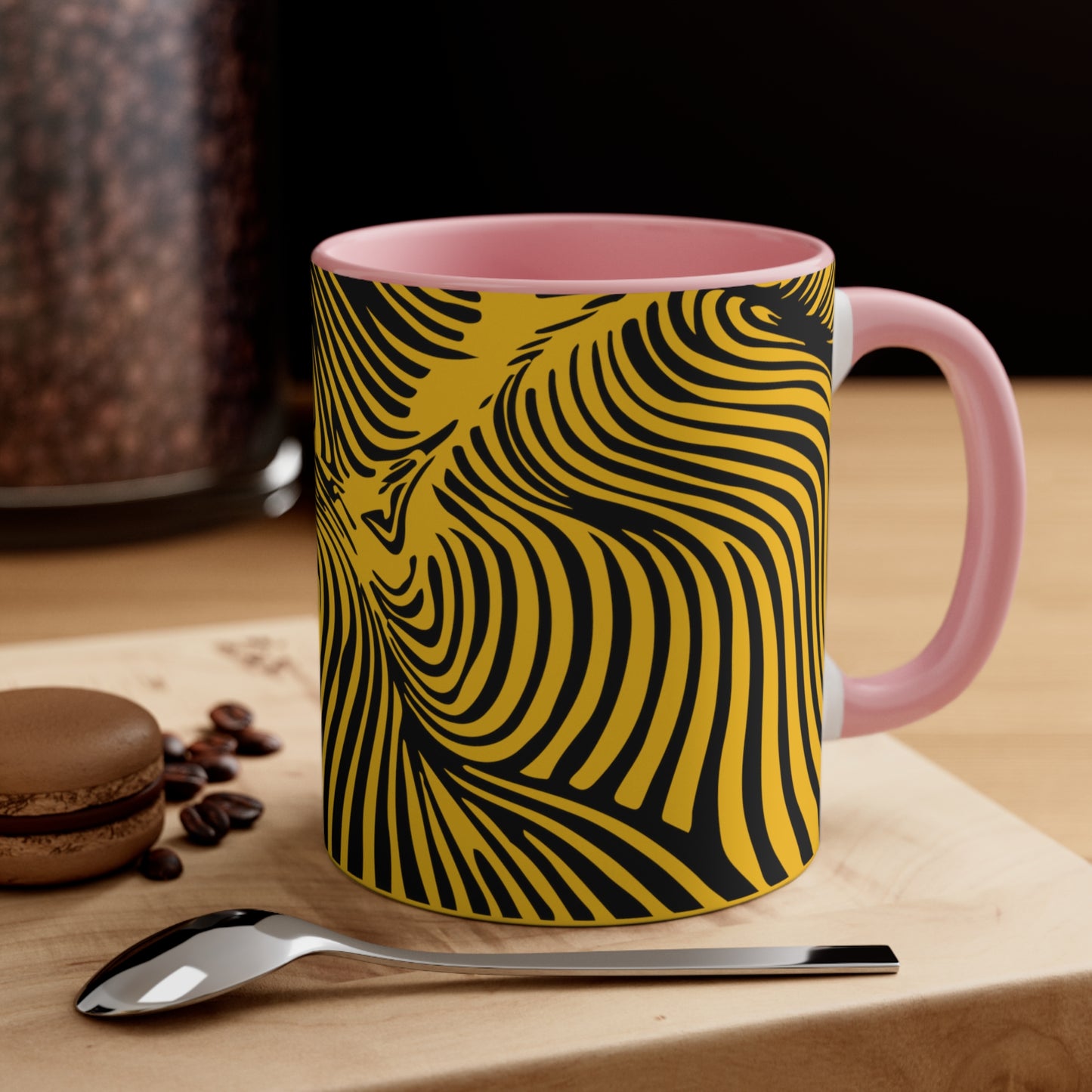 Zebra Swirl on Yellow