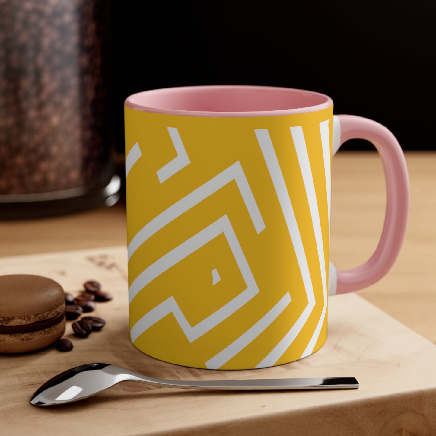 Simple Geo Stripe on Yellow