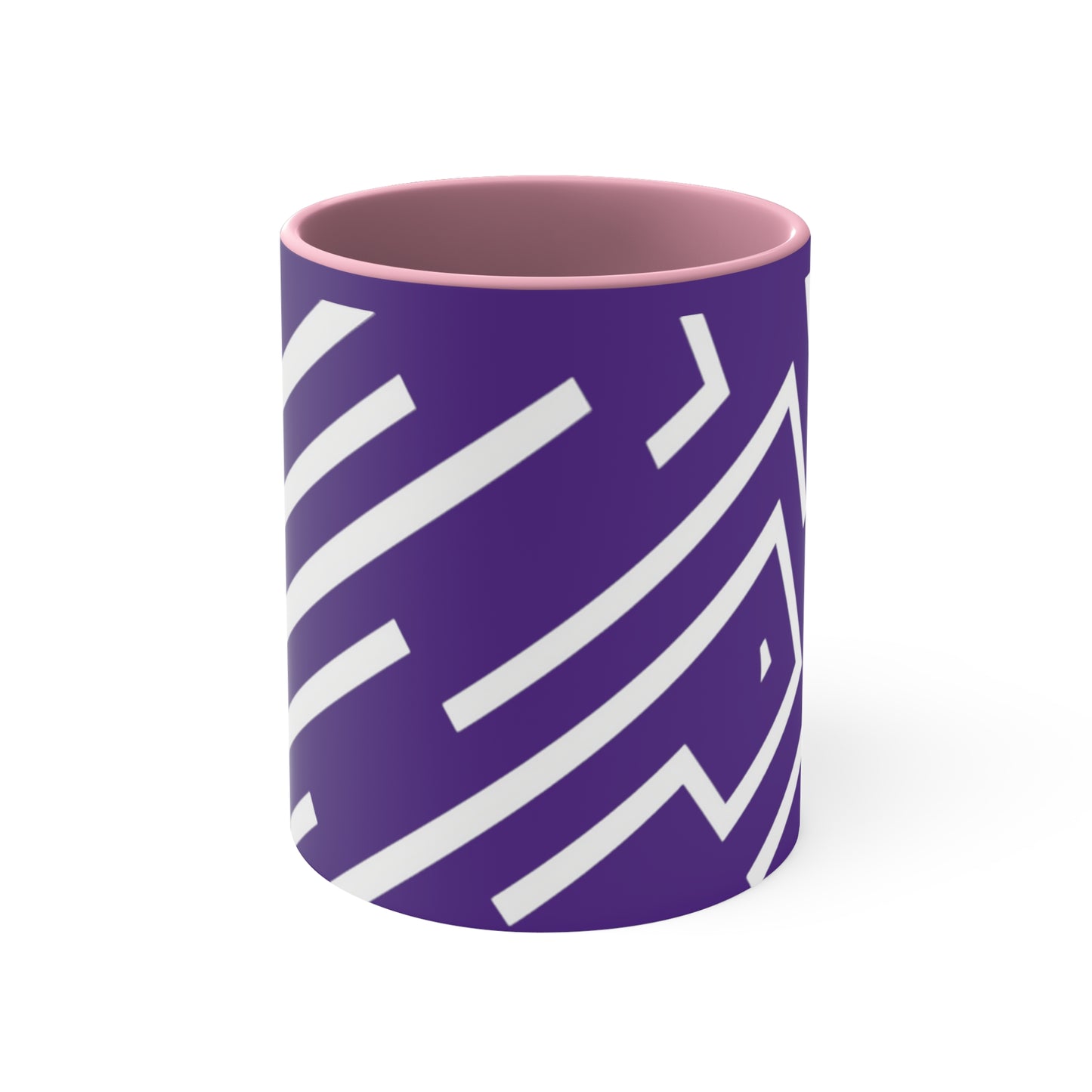 Simple Geo Stripe on Purple