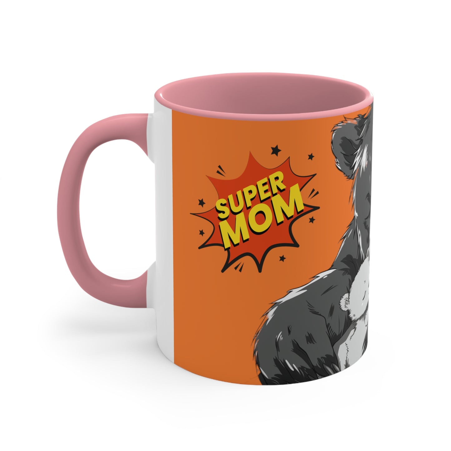 Super Momma Bear on Orange