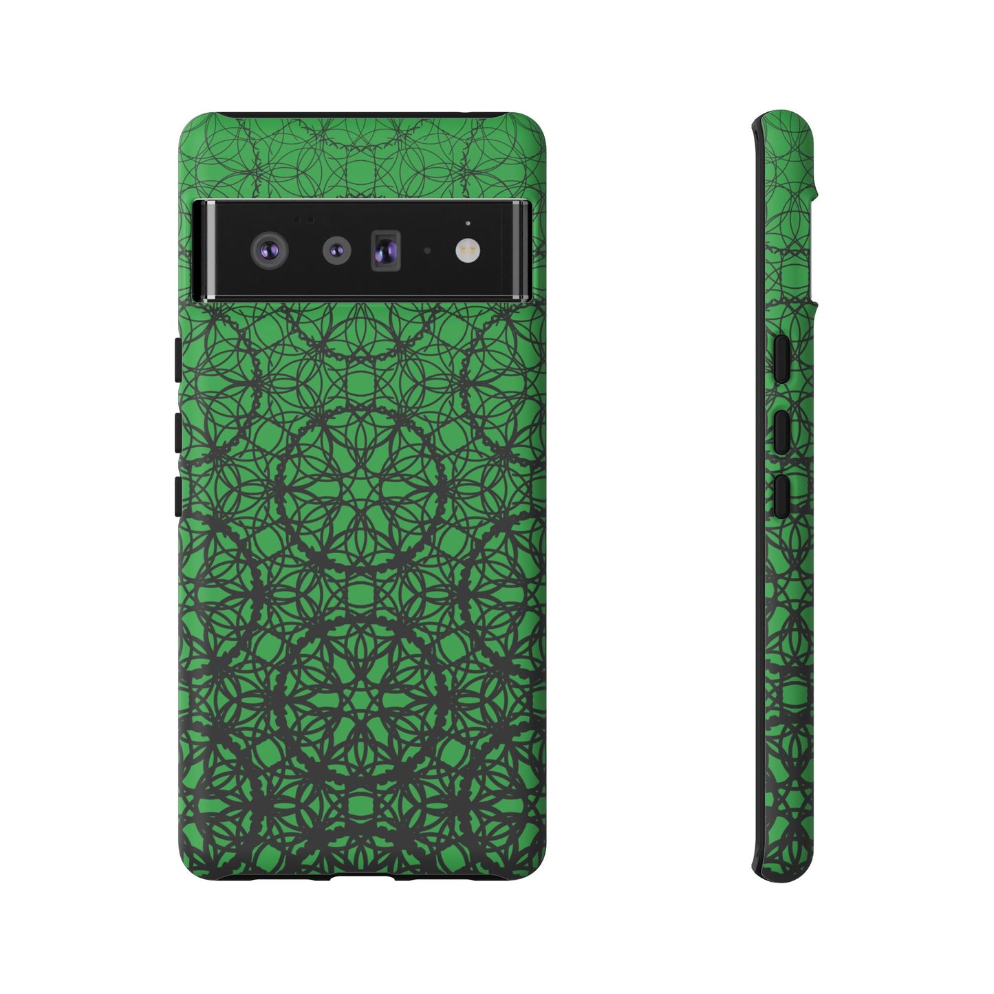 Vibrant Emerald Fade Pattern - Pixel